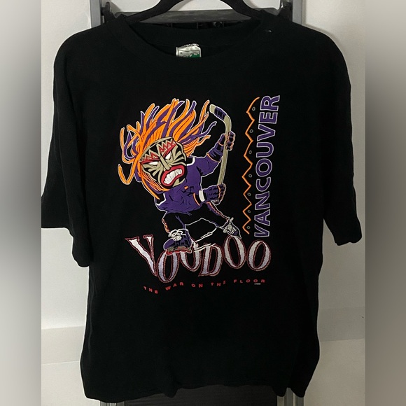 NWT RARE Vintage Vancouver Voodoo Pro Rollerblade League Graphic T-Shirt - Picture 4 of 6